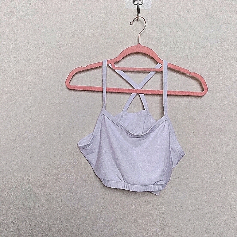 UV Skinz Solid White Criss Cross Back UPF 50+ Bikini Top Size XL New with Tags